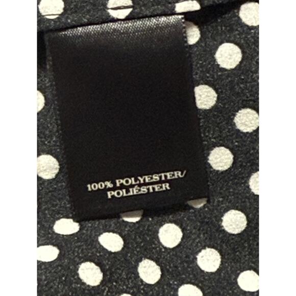 Ann Taylor Black and White Polka Dot L/S Blouse, Size 8 - Picture 6 of 6